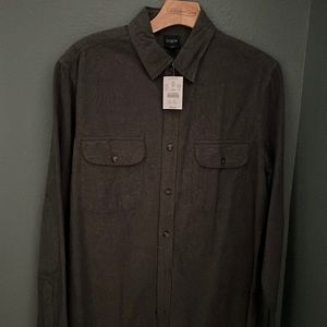 Brushed Flannel J Crew Button Down Shirt